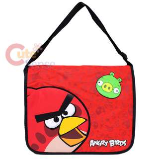 Rovio Angry Birds School Messenger Bag w/Large Red Birds with Pig