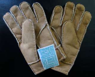 Urban Outfitters Faux Suede & Shearling Glove Tan Sable  