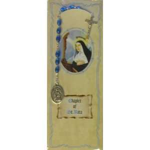  St. Rita Devotional Carded Rosary Chaplet (RA 12 209 