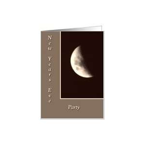  Quarter Moon, New Years Eve Party Card: Health & Personal 