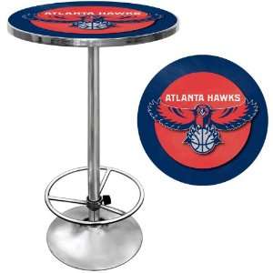 Atlanta Hawks NBA Chrome Pub Table   Game Room Products Pub Table NBA