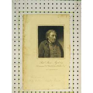 1836 Antique Portrait Robert Shaw Huntsman Parker 