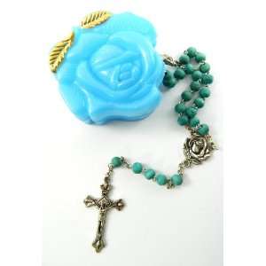  Vatican Holy Pray Rosary Made of Jasmine Petal Odor Beads 
