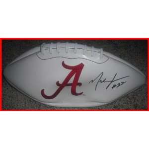   /Hand Signed University Of Alabama Logo Football