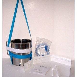 Bundled   2 Items  2 Quart Stainless Steel Enema Kit with Bucket 