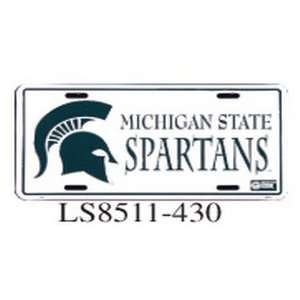 Michigan State Spartan Metal License PlatesTag Auto Vehicle Car Front