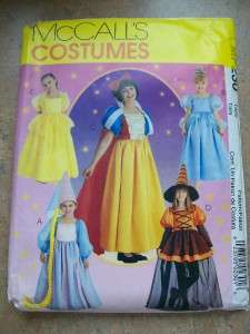 Halloween Costume Pattern Snow White, Cinderella Uncut  