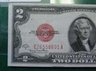   00 Crisp Uncirculated RED SEAL. Great Centering! #2 Old US Currency