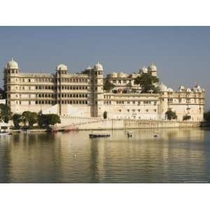  View of the City Palace and Hotels from Lake Pichola, Udaipur 