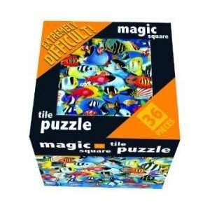  Tropical Fish 36 Piece Brain Teaser Magic Square Tile P 