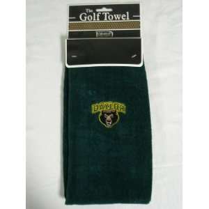  Baylor Bears College Golf Towel Trifold Green NEW Sports 