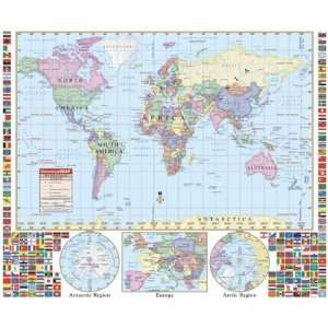  World Map and USA Map Laminated 2 X 3 $12.95 set Office 
