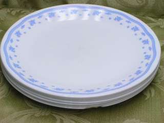 Morning Blue by Corning Corelle LOT 7 DINNER PLATES  