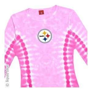  Pittsburgh Steelers Pink Long Sleeve T Shirt Sports 