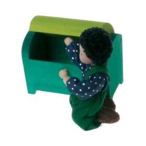  Handmade Doll House Wooden Trunk, Green Toys & Games