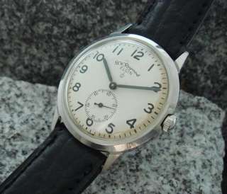 This 23 ruby jeweled, solid stainless steel B.W. Raymond by Elgin 