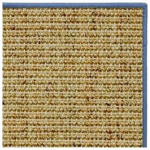    Spice Sisal Rug with Blue Serged Binding   6x9: Home & Kitchen
