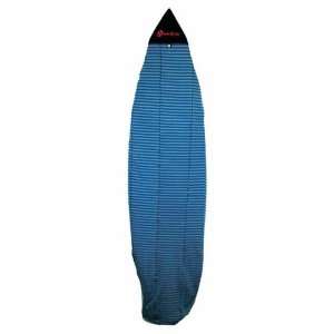  Wave Tribe Eco Blue Zebra Surfboard Sock: Sports 