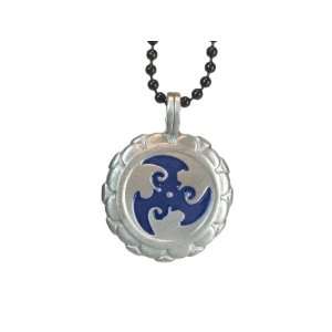  Nords, Phases of the Moon, Pewter Pendant with Blue Decor 