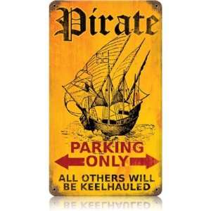  Pirate Parking Vintaged Metal Sign