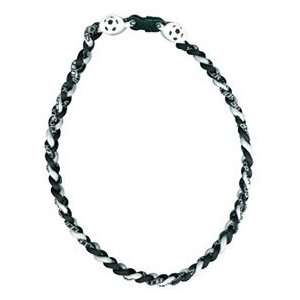  Titanium Ionic Braided Necklace   Soccer: Sports 