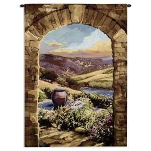  Tuscan Afternoon Mid Wall Hanging   Fine Art Tapestry 