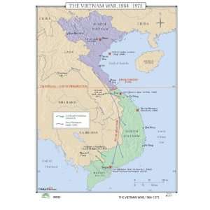  Universal Map World History Wall Maps   Vietnam War 1964 