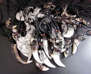 100pcs wholesale mixed lots yak bone tribal Pendant&necklace  