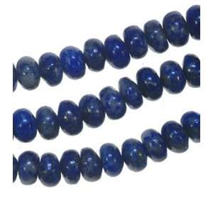  Lapis Lazuli 6mm Button Disc Gem Blue Beads Strand 16 