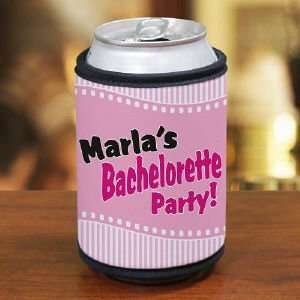 Personalized Bachelorette Party Can Wrap Koozie  Sports 