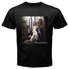 The vampire diaries tv show Black T Front