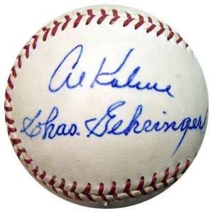 Al Kaline Autographed Ball   Charlie Gehringer & PSA DNA 
