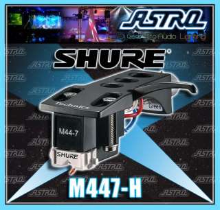 Shure M44 7 H Pro DJ Phono Cartridge Record Needle and Headshell Kit 