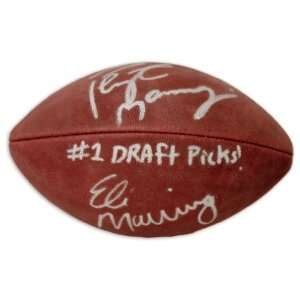   & Eli Manning Signed #1 Draft Picks Pro Football