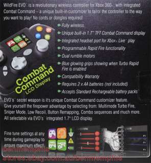 RED EVO DATEL WIRELESS CONTROLLER Turbo Rapid Fire Xbox 360  