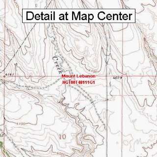  USGS Topographic Quadrangle Map   Mount Lebanon, Montana 