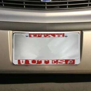  Utah Utes Chrome License Plate Frame: Automotive