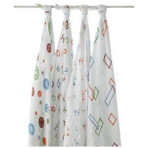  Alpha Bit Swaddle   4 pack Baby