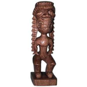  Carved Tiki Statue   Hawaiian God Kanaloa