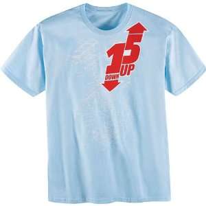  ICON ONE DOWN T SHIRT POWDER BLUE MD Automotive