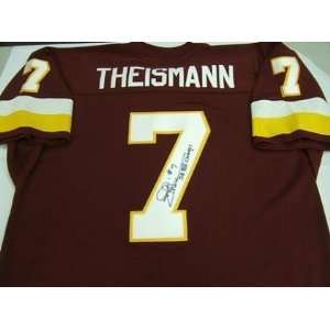  Joe Theismann Autographed Football   Jersey: Sports 