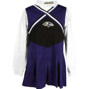  Baltimore Ravens Girls Youth Cheerleader Outfit w 