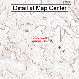  USGS Topographic Quadrangle Map   China Camp, Nevada 
