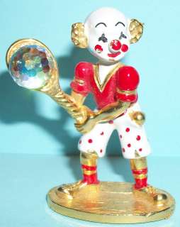 Spoontiques Pewter Painted Clown Tennis  