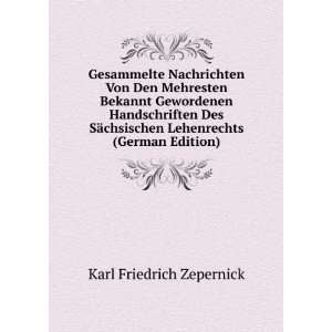   Lehenrechts (German Edition) Karl Friedrich Zepernick Books