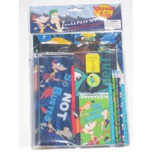  Phineas and Ferb Perry School Supplies Folders Pencils 