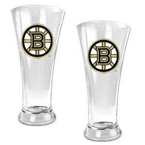 Boston Bruins 2 Piece Glass Pilsner Set