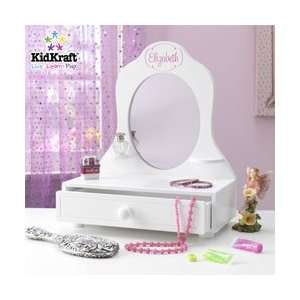  Personalized White Table Top Vanity Toys & Games