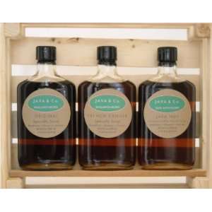 The JAVA TRIO Syrup Sampler Gift Crate Grocery & Gourmet Food