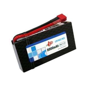  5000mAh, 40C, 3.7V Hard Case 1 Cel LiPo, Dean Plug 